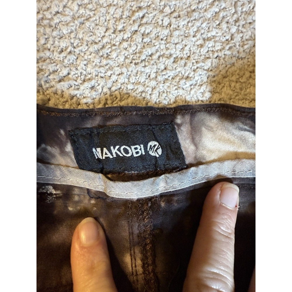MAKOBI Brown Tie-Dye Mens 54x33 Comfort Fit Waist Jeans Urban Designer NEW - Picture 9 of 14